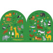 Ritbok med Stickers Djurriket